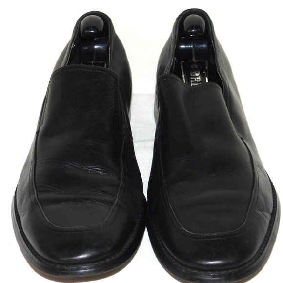 Calvin Klein Black Slip On Leather Loafers Size 10 1/2M Dress Shoes main image 6